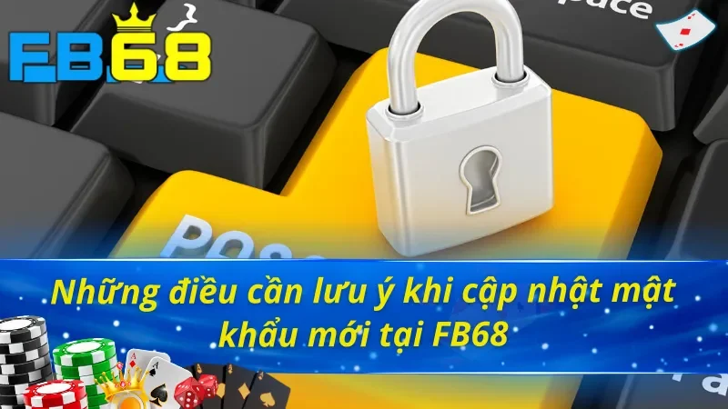 Lưu ý trong cách đổi mật khẩu FB68